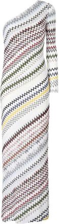 Missoni White One-Shoulder Long Dress