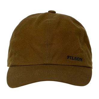 Filson Ge&iuml;soleerde Tin Cloth Cap - Heren - Petten - Bruin - M - Leer - Accessoires