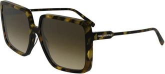 Karl Lagerfeld Kl 6187S 211 Zonnebrillen - Dames - Zonnebrillen - Bruin - 58 MM - Accessoires