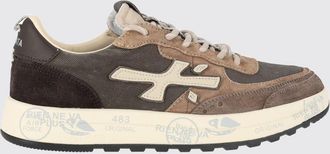 Premiata Sneakers Nous in mesh e pelle scamosciata con suola dentellata