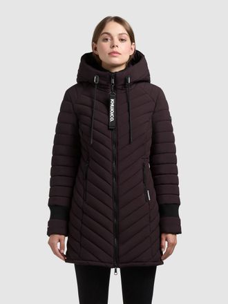 Khujo Steppmantel KHUJO NITA4, Damen, Gr. XL (42), moody plum, Steppware, Obermaterial: 100% Polyester. Futter: 100% Polyester. Wattierung: 100% Polyester, 