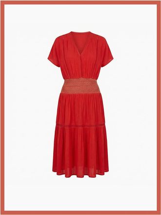 Nooki Design Womens Fallon Dress In Red - Size: 10/8
