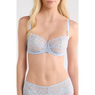 Chantelle Fleurs Demi Bra in Icy Flower at Nordstrom, Size 36D