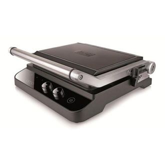 Black+Decker Griglia elettrica Black+Decker BXGR2000E, 2000 w, acciaio inossidabile anti-impronta, nero