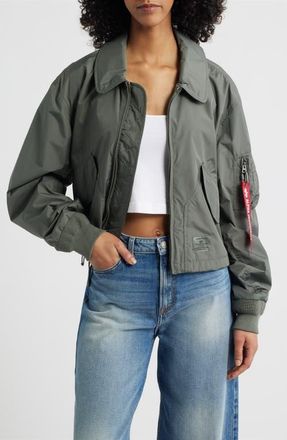 Alpha Industries CWU 36/P Relaxed Flight Jacket in Field Gray at Nordstrom, Size X-Small