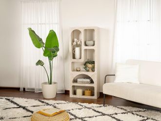 Vente-Unique Scaffale con 5 nicchie Effetto marmo Beige - LUELA