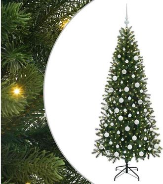 vidaXL &Aacute;rbol De Navidad Artificial Con 300 Led Verde 180 Cm Pe Y Pvc Vidaxl