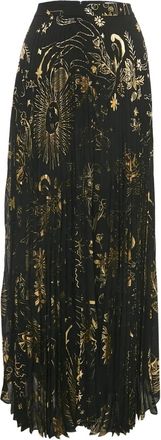 Alice & Olivia Gonna lunga con stampa - Nero