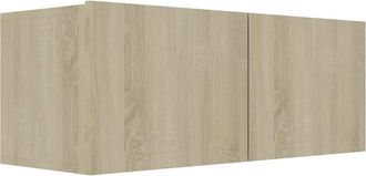Berkfield Home Classic 4 Piece TV Cabinet Set Sonoma Oak Engineered Wood in Light Brown