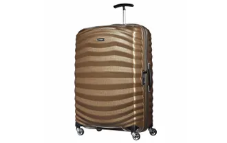 Samsonite Koffer SAMSONITE Lite Shock Spinner 98.5 l, Damen, Gr. B/H/T: 51,5cm x 75cm x 31cm, beige (sand), Polypropylen, Koffer Koffer
