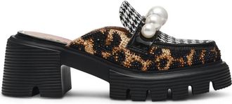 Betsey Johnson Womens Haizel Loafer In Leopard Multi
