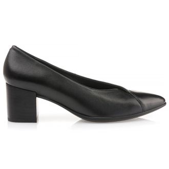 Ecco Ecco Shape 45 Pointy Block 262723 Leather Womens Slip On Shoes - UK 6.5-7 - US 9-9.5 Women - EU 40 - Black - Size:UK 6.5-7