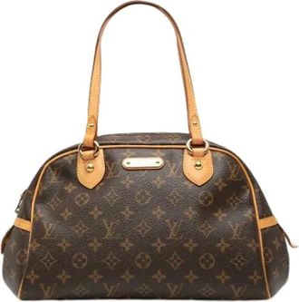 Louis Vuitton Pre-owned Handbags, female, Brown, Size: ONE SIZE Pre-owned Montorgueil PM