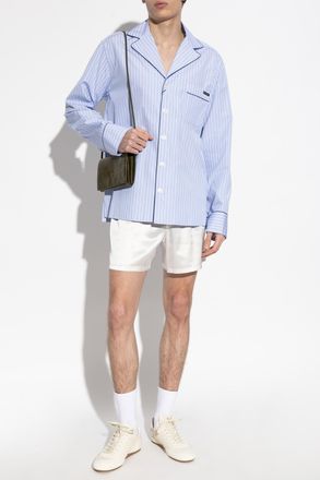 Dolce & Gabbana Shirt With Striped Pattern, Mens, Blue