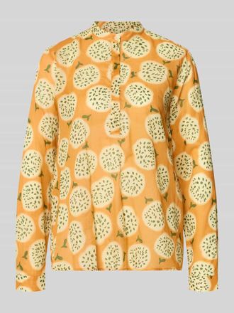 0039 Italy 0039 Italy Regular Fit Bluse mit Knopfleiste Modell JANE in GELB, Gr&ouml;&szlig;e XXL