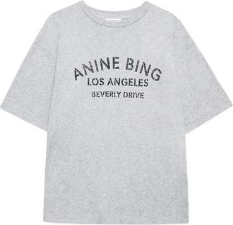 Anine Bing Cohen Tee Los Angeles Stencil - Medium Heather Grey