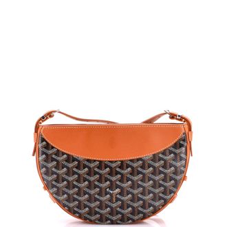 Goyard Hirondelle Shoulder Bag Coated Canvas and Leather