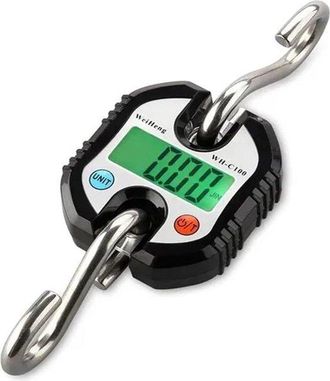 OEM Balanza De Gr&uacute;a - Balanza De Gancho - Pesaje Industrial - Doble Precisi&oacute;n - Capacidad De 150 Kg - Negra