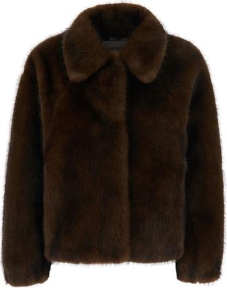 VALENTINI 1972 Eco Mink Jas - Dames - Jassen - Bruin - 2XS - Jassen
