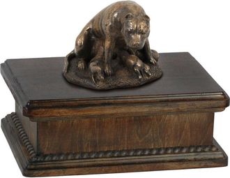 OEM Staffordshire Bull Terrier, Staffik, Staffi Ii - Urna Para Cenizas De Perro, Urna Cl&aacute;sica Con Estatuilla, Urna Elegante Con Perro De Art-dog