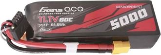 OEM Bater&iacute;a Lipo Gens Ace G-tech De 5000 Mah, 11,1 V, 60c, 3s1p Con Conector Xt60