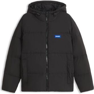 HUGO BOSS Relaxed-fit water-repellent jacket with logo badge