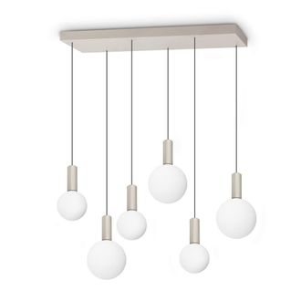 Netlighting Odeon Bar Pendant Ceiling Light White 6x LED 5500lm 3000K
