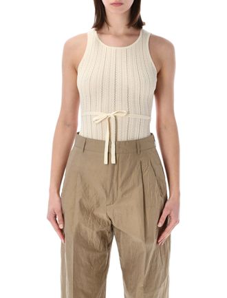 Sessun Textured Knit Cut Out Bodysuit