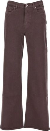 AG - Adriano Goldschmied Wide Jeans - Dames - Loose Fit Jeans - Bruin - W28 - Katoen - Jeans