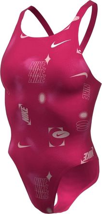 Nike Dameszwempak met opdruk en nauwsluitende pasvorm (Rush)