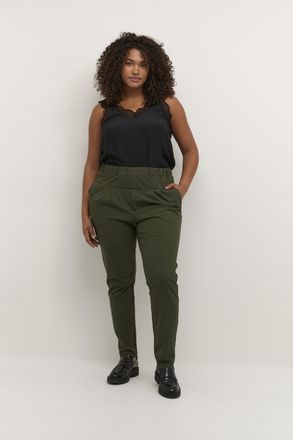 Kaffe Curve Pants Suiting Regular fit Grape Leaf green