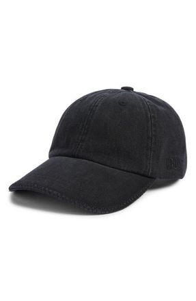 Krost Denim Adjustable Baseball Cap in Dark Wash at Nordstrom