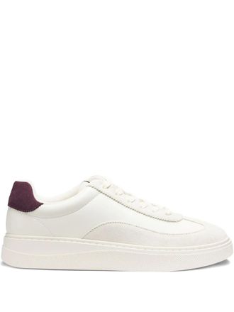 HUGO BOSS lace-up panelled sneakers - White
