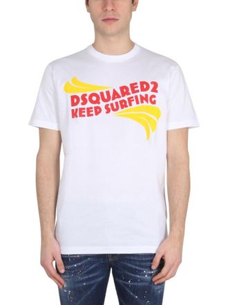 Dsquared2 White Graphic T-Shirt