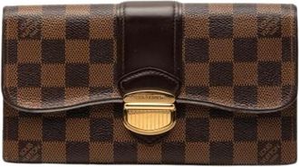 Louis Vuitton Pre-owned Wallets, female, Brown, Size: ONE SIZE Pre-owned Sistina Wallet