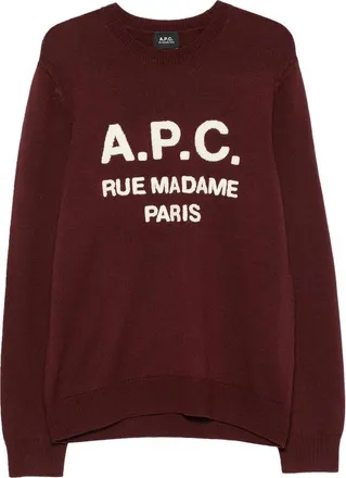 A.P.C. A. p.c. Rue Madame Paris Logo-detail Wool Jumper