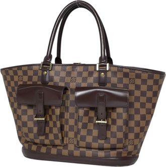 Louis Vuitton Brown Damier Canvas Tote Bag (Pre-Owned)