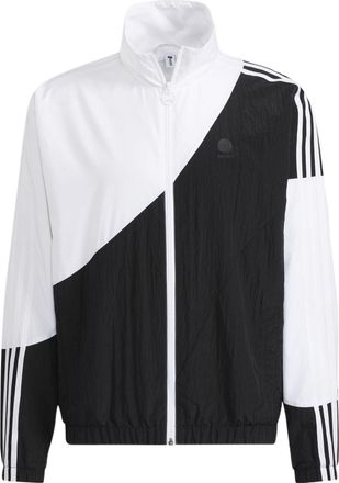 adidas neo Colorblock Stand Collar Long Sleeves Zipper Jacket Black HC9680