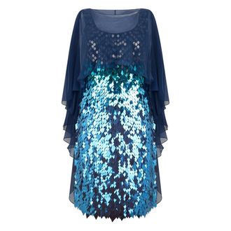 Alberta Ferretti Dress with sequins - female - Alberta Ferretti - Party Dresses - Blue - M - Dresses