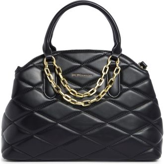 BCBGeneration Quilted Double Compartment Satchel in Black at Nordstrom Rack