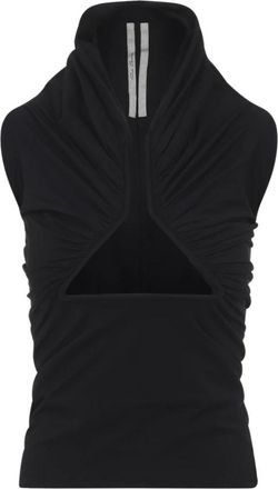Rick Owens Tops, Dames, Zwart, M, Nylon, Stretch Jersey Top