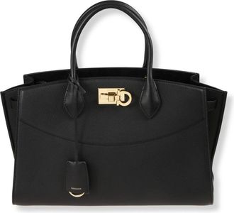 Ferragamo Refined Leather Handbag With Structured Silhouette