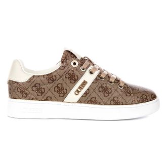 Guess Britz 4G Logo Sneaker - Dames - Schoenen - Beige - Maat: 41 EU Katoen