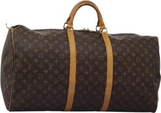 Louis Vuitton Pre-owned Weekend Bags, female, Brown, Size: ONE SIZE Pre-owned Vintage Monogram Keepall Travel Bag