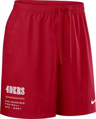 Nike San Francisco 49ers Nike Mens NFL Woven Shorts in Red | 04PW6DL9B-YSJ