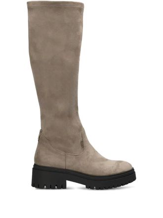 Mexx lug-sole tall boots - Beige