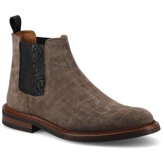 Taft Mens Glen Chelsea Boot in Croco/taupe at Nordstrom, Size 10.5