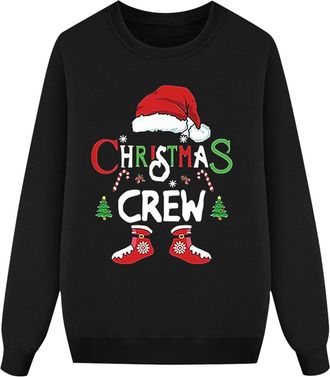 Generic Xmas Holiday Family Matching Pajamas Set Santa Snowflake Design Cozy Sleepwear Nightwear Pjs for Women Men Toddlers Kids Girls Boys (Black, 8-9Years)