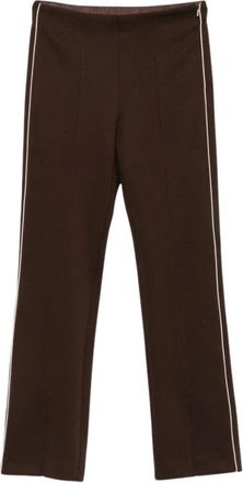Max Mara Slim-fit Broek - Dames - Slim Fit Broeken - Bruin - XS - Broeken