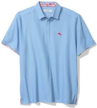 Tommy Bahama Amalfi Views Five OClock IslandZone Piqué Performance Polo in Big Sky Blue at Nordstrom, Size Large